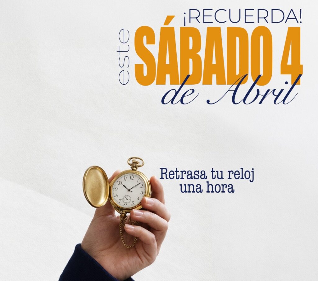 Recordatorio cambio de hora